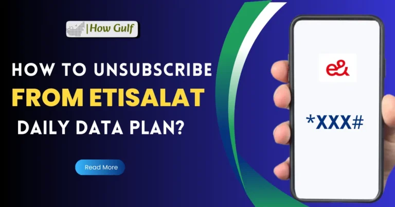 How to Unsubscribe from Etisalat Daily Data Plan